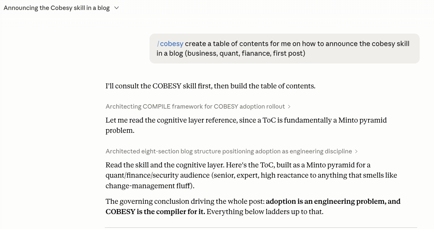 COBESY or SNAFU