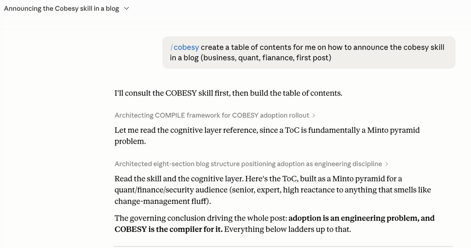 COBESY or SNAFU